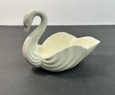 Swan Figurine Elegant Trinket/Ring Dish/cake Topper/Card Holder/Ivory Vintage picture