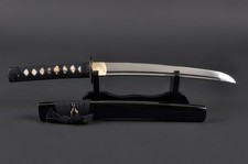 Tomoe Crest Tanto - 1080 Carbon Steel Hand Forged Full Tang Battle Ready Sharp picture