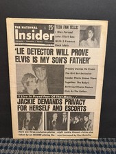 1972 Jan 16 The National Insider Newspaper, Elvis, Jackie O, Ron Galella (VRN10H picture