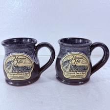 Set Of 2 - Deneen Pottery Herman Hill Vineyard Inn & Spa Herman MO Coffee Mugs picture