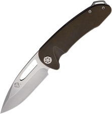 Medford On Belay Framelock Bronze Folding Knife picture