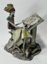 Lo Scricciolo - Adriano Colombo Original Clay Sculpture Female Architect picture