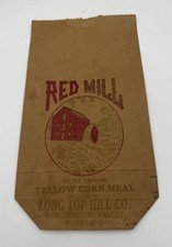 Vintage Feed Sack Red Mill New Old Stock SHIPS FREE IN USA picture