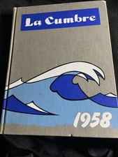1958 UC Santa Barbara Yearbook, La Cumbre, Vintage Hardcover California picture