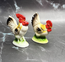 Vintage Rooster & Hen Chicken Figures Figurines 3