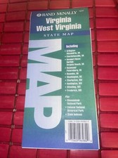 1992 Rand McNally Virginia West Virginia Travel Road Map-SW2 picture