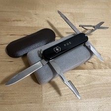 Victorinox EXECUTIVE Swiss Army Knife - Black - 74mm - Vintage Near Mint 🍊🍊 picture