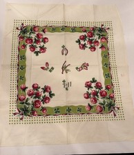 Vintage Mid Century Tea Towel 1940-1950 Startex Good Luck Kitchen Towel picture