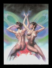 50 Gemini, The Twins Boris Vallejo 1991 Fantasy Art Trading Card TC picture