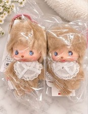 Monchhichi Bebichhichi x rienda Plush Keychain 2 Piece Set Boy Girl New sealed picture