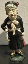 Hanford's Marge Crunkleton Lincoln County Garden Club Lady Figurine Black Dress picture