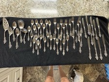 International DeepSilver Countess Silverplate Flatware Set 51 Pc Service for 10 picture