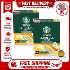 2 Pack Starbucks Blonde Espresso Roast Keurig K-Cup Coffee Pods 22ct (44 Pods) picture