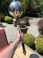 Vintage Odd Fellows IOOF Ceremonial Jeweled Scepter Mace 26