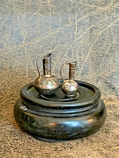 2 MINIATURE PITCHERS-925-SILVER-NATIVE AMERICAn-EMW-ELIZABETH MARGARET WHITMAN picture