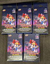 Upper Deck Transformers: The Movie Optimus Prime Peter Cullen Auto Lot 5 Packs picture