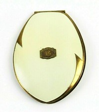 Vintage Elgin American Enameled Compact w/Cream Rouge 1938 CPS Co. Safety Award picture