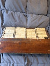 Antique Hotel Key Rack Room Occupancy Board c.1900-1925 w/ Original Cards picture