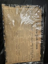 New York Times November 14,1914 Newspaper Very Brittle Piece Of History  picture