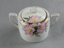  Noritakev Nippon Vintage Azalea Hand Painted Flower Sugar Bowl With Lid picture