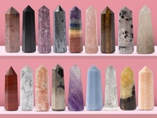 Obelisk Crystal Tower Point, Polished Healing Stone, Crystal Decor Gift, 38 Type picture