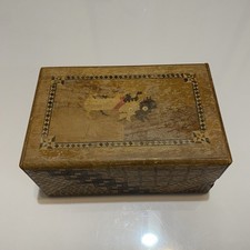 Vintage Japanese Yosegi Zaiku Marquetry Puzzle Box Secret Wooden Trinket Box picture