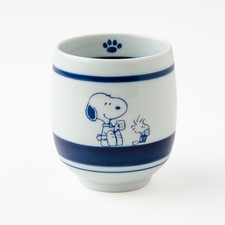 SNOOPY CHA-YA Hasami Ware Yunomi Japan Blue Mug Cup Japan Limited New picture