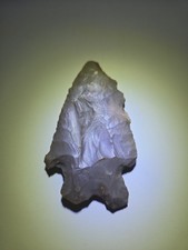 LOST LAKE KENTUCKY CORNER NOTCH AUTHENTIC INDIAN ARROWHEAD COLLECTIBLE RELIC picture