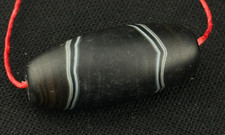 Beautiful Ancient Banded Agate Stone Bead with Eye picture