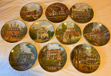 10 Gorham Southern Landmark Plates John Alan Maxwell Matching #4090 Limited Ed picture