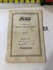 Antique Ford Price List Wholesale of Parts Model T May 1, 1925 Texas picture