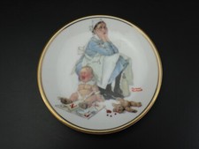 Norman Rockwell Collector Plate THE NANNY Miniature Porcelain 1983 Vintage picture