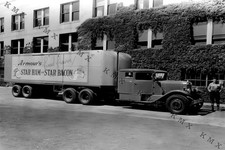 1920's Armour's Star Ham And Star Bacon Delivery Truck 4x6 photo picture