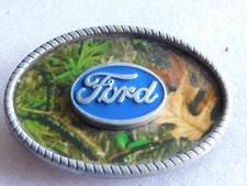 Unusual Ford Motor Co. Emblem Belt Buckle picture