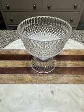 Vintage Fostoria Compote/Candy Dish 24% Crystal Pedestal Bowl picture