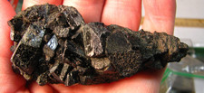 1/3lb 3.5x1.5x1.4inchs BLACK BIOTITE MICA BANCROFT ONTARIO CANADA #247 picture