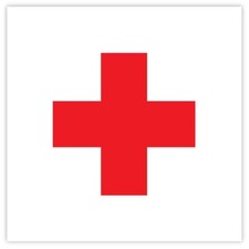 Red Cross sticker decal 4