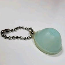 Tupperware Keychain Mini Wonderlier Bowl Sheer Pastel Blue Miniature Vintage 70s picture
