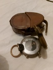 WW1 GENEVA SWITZERLAND 1915 VERNERS PATTERN VII Compass In Leather 1917 Case  picture