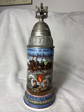 Bavarian Regimental Stein 4th Field Artillery 1910 Shell Lid Cannon Lithophane picture