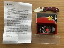 Spyderco #001V DLT Trading Dragonfly 2 C28ZFPRDBK2 - Red / Blk Zome - Satin 20CV picture