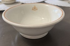 Vintage 1932 Syracuse China Hotel Grosvenor NYC 8” Serving Bowl  Virtus Non Stem picture
