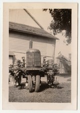 c1940s-50s Massey Harris Narrow Front Tractor Cultivator Farm Snapshot Photo picture