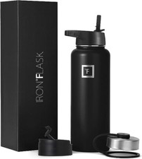 Iron Flask Black 22oz picture