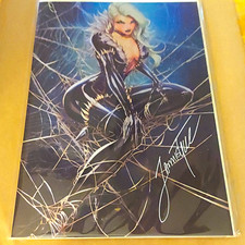 SIGNED Devil's Deviants #1 Virgin Foil Cover Signed by Jamie Tyndall w/COA  picture