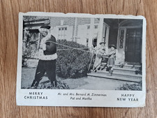 Vintage 1950's Merry Christmas Photo Postcard picture