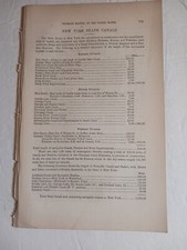 1875 Report of NEW YORK STATE CANAL all Divisions All Canals Passangers & Goodss picture