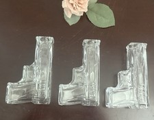 The Wine Savant - 3 Glass Pistol Shot Glasses EUC picture