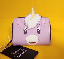 Loungefly Disney Fantasia Pastoral Symphony Baby Pegasus Purple Zip Wallet NEW picture