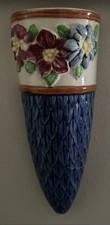 Vintage Ceramic Wall Pocket, Made In Japan picture